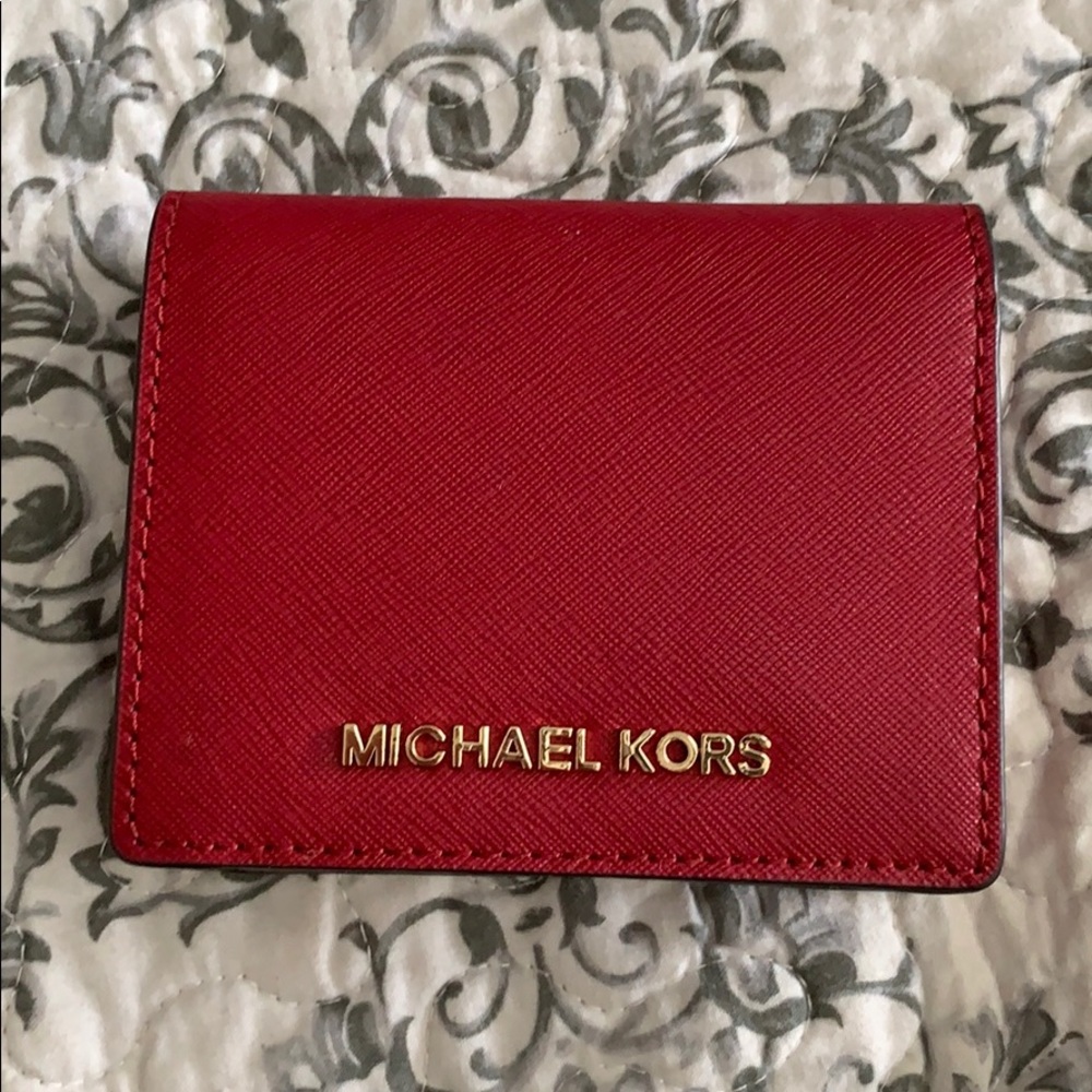 Red Michael Korda wallet